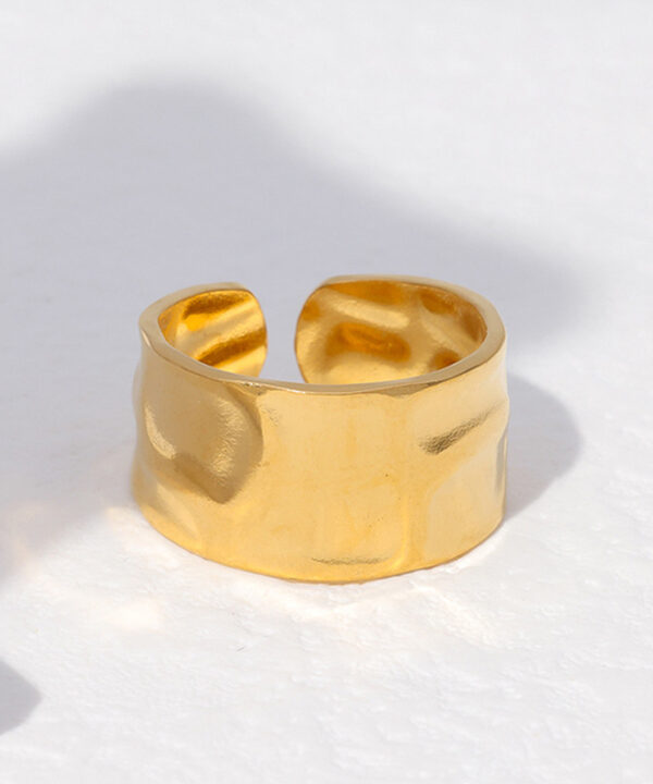 Abstract Solid Open Ring