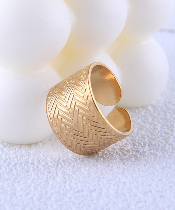 Gold Textured Wide