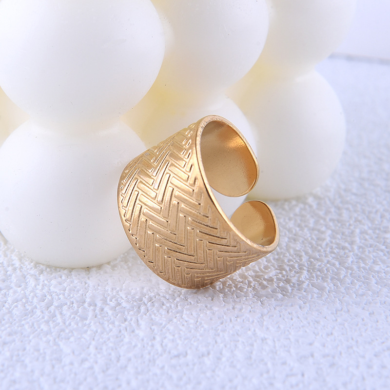 Gold Textured Wide
