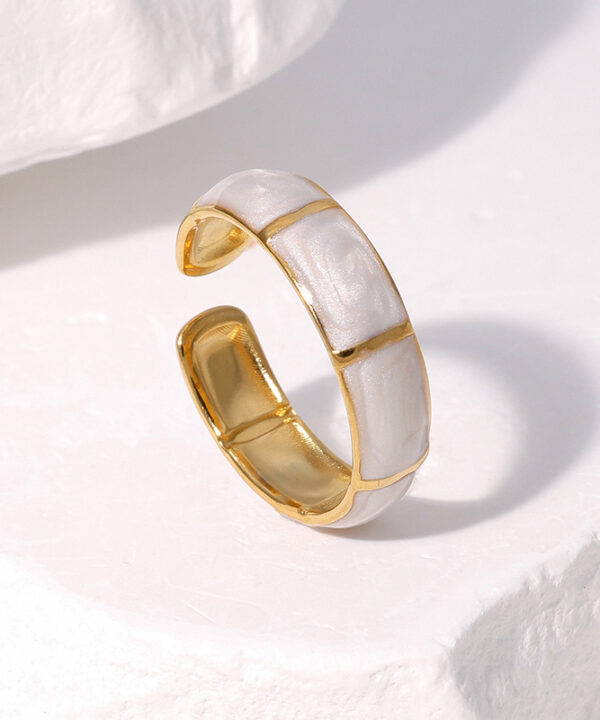 White Bamboo Ring