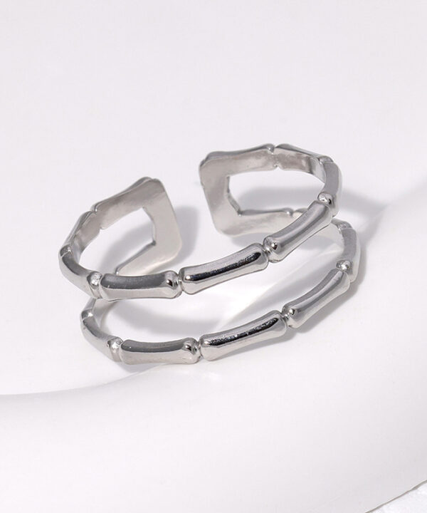 Silver Double Bamboo