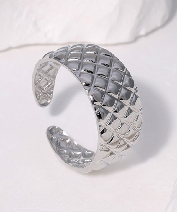Silver Tile Ring