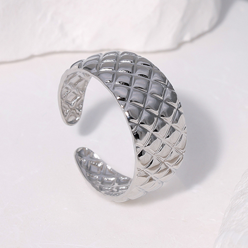 Silver Tile Ring